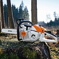 STIHL MS 201 C-M Бензопила STIHL, шина R 35см, цепь 63 PM 11452000183, Профессиональные бензопилы Штиль